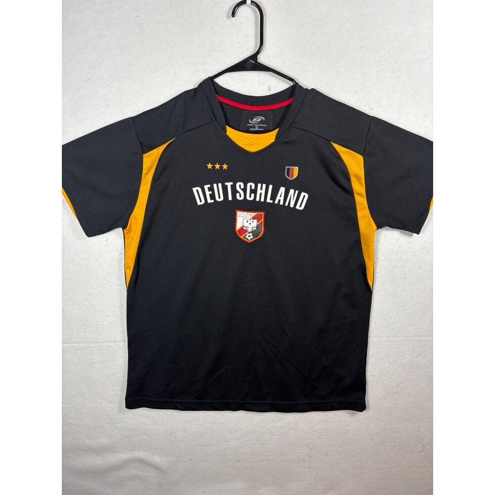 Germany Deutschland Soccer Jersey XL 18/20 Simply For Sports Black & Yellow Poly